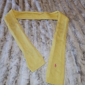 Polo Ralph Lauren Yellow Wool Scarf